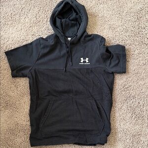 Under Armour Charcoal Short Sleeve Hoodie